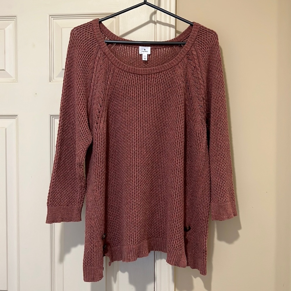 Dress Barn Ladies Sweater, rust color, size Large